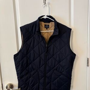 J. Crew Blue Quilted Vest for Warmth and Style